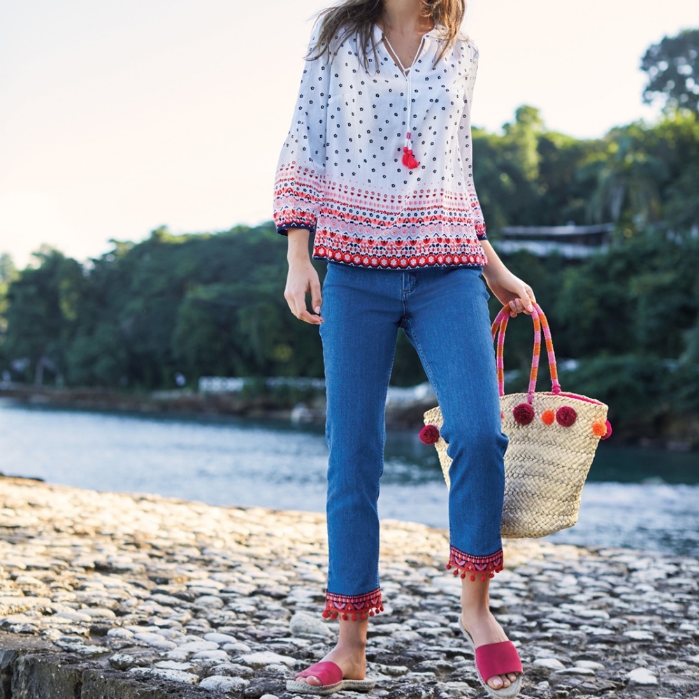Boden Cambridge Ankle Skimmer Jeans with T…